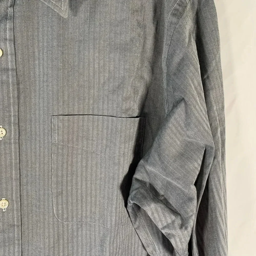 Polo Ralph Lauren Dress Shirt Men's 16.5 34 35 Grey Long Sleeve Button Down